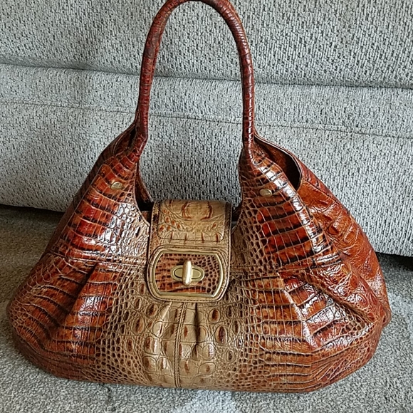 Brahmin Handbags - Rare! Brahmin Toasted Almond and Pecan bag